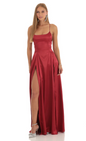 Lucy in the Sky Velvet Double Slit Maxi Dress