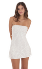 Lucy in the Sky Sequin Mesh Strapless Dress