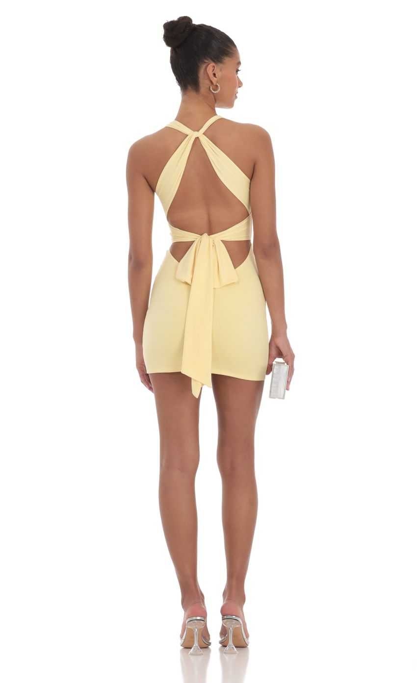 Lucy in the Sky Twist Open Back Dress