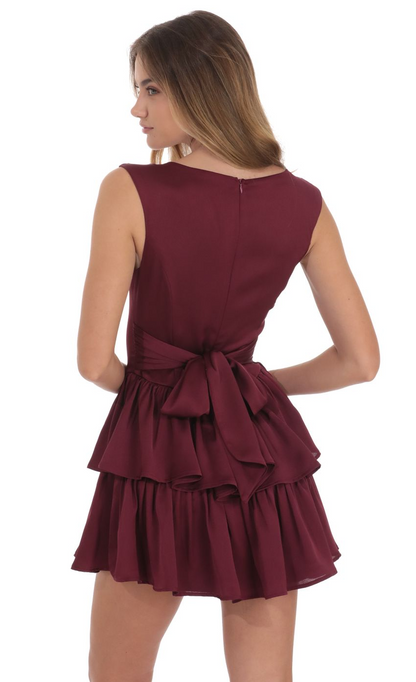 Lucy in the Sky Wide Strap Ruffle Dress