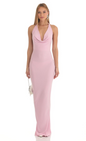Lucy in the Sky Shimmer Open Back Halter Bodycon Dress