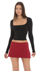 Lucy in the Sky Scoop Neck Long Sleeve Top