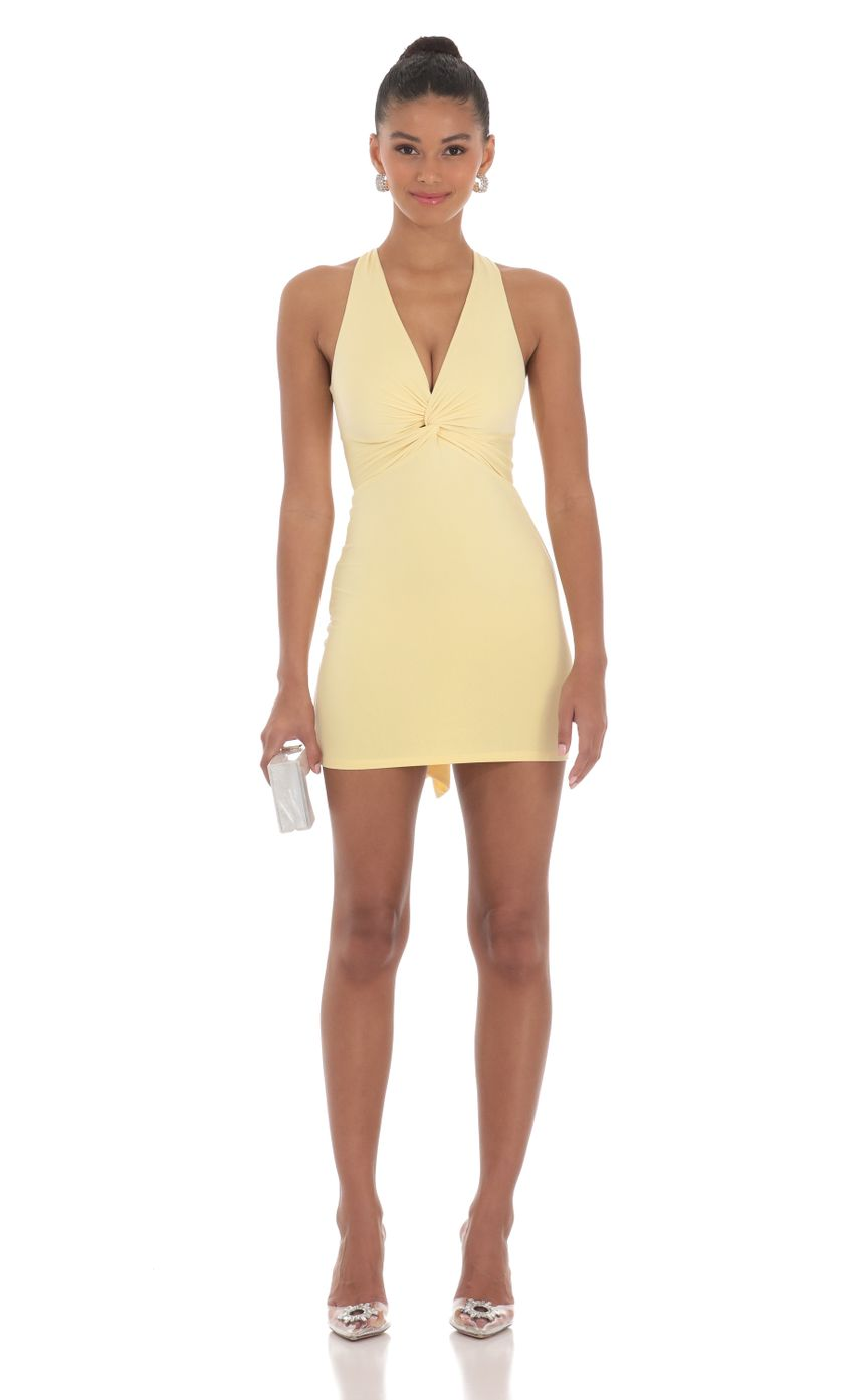 Lucy in the Sky Twist Open Back Dress