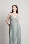 Tobi Love Galore Pleated Slit Maxi Dress