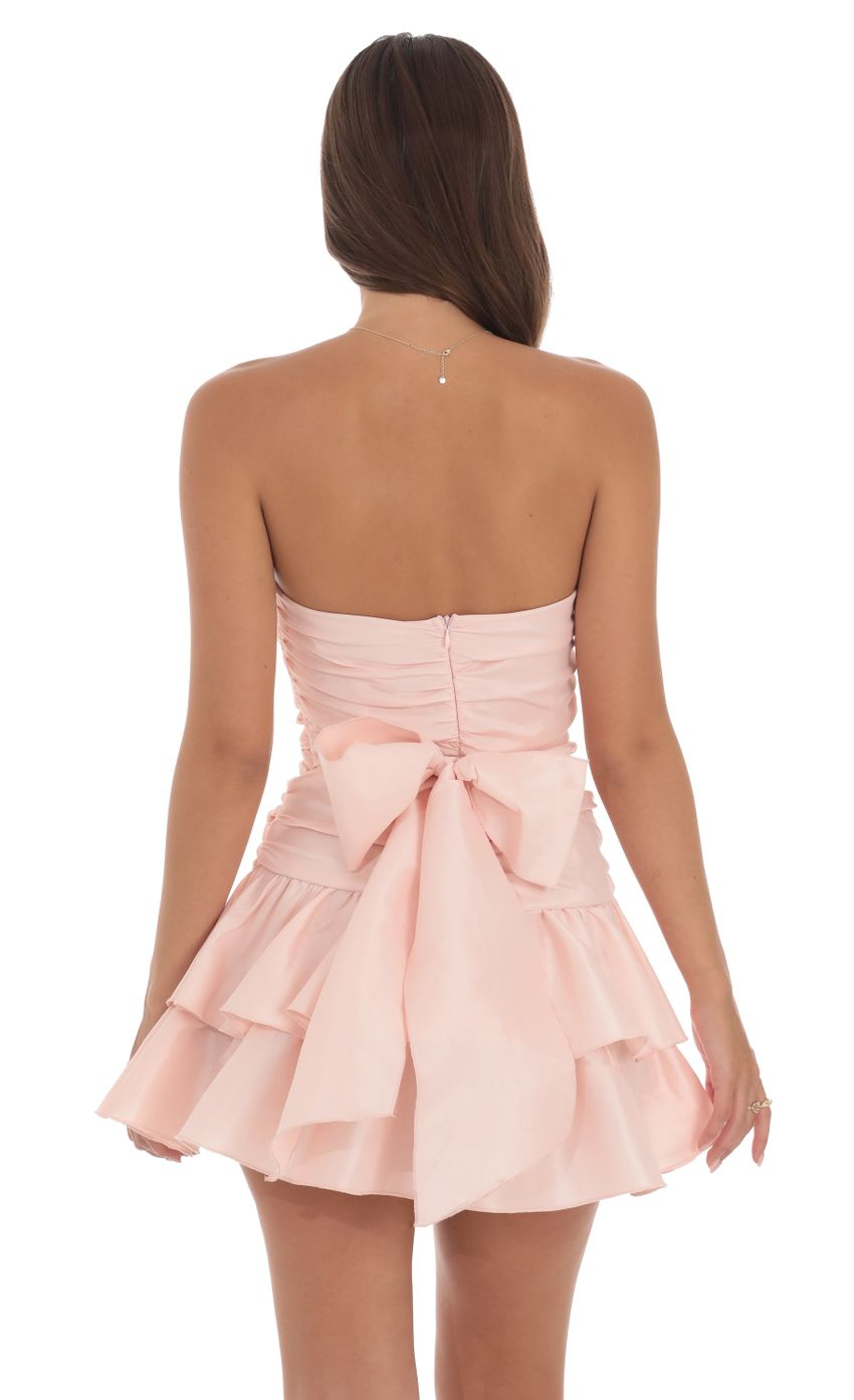 Lucy in the Sky Strapless Cutout Ruffle Dress