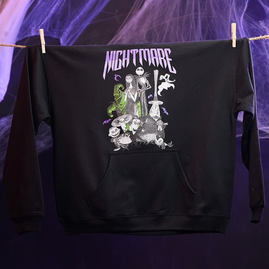 Cracker Barrel Nightmare Before Christmas Black Hoodie