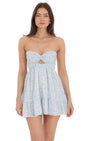 Lucy in the Sky Strapless Babydoll Dress