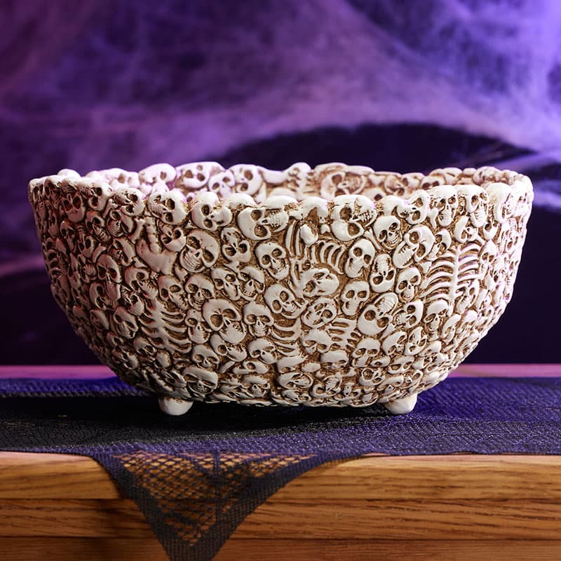 Cracker Barrel Decorative Skull Bowl