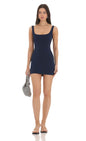 Lucy in the Sky Scoop Neck Back Bow Bodycon Dress