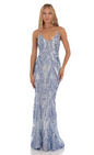 Lucy in the Sky Lyssa Iridescent Sequin Mermaid Dress