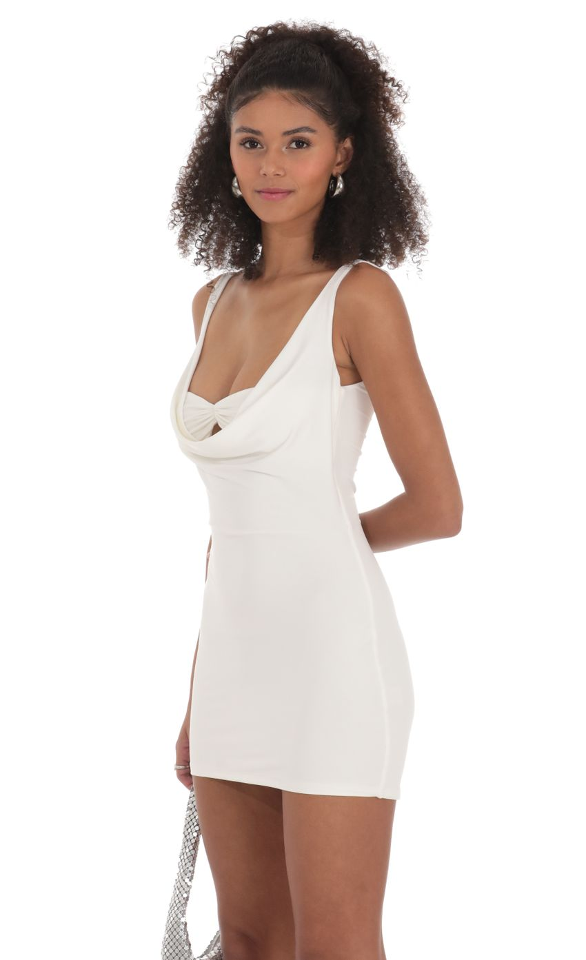 Lucy in the Sky Plunge Neck Bodycon Dress