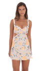 Lucy in the Sky Sequin Cutout Dress