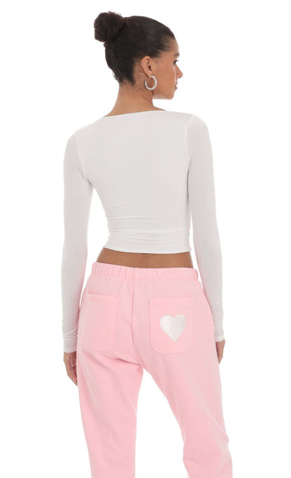 Lucy in the Sky Scoop Neck Long Sleeve Top