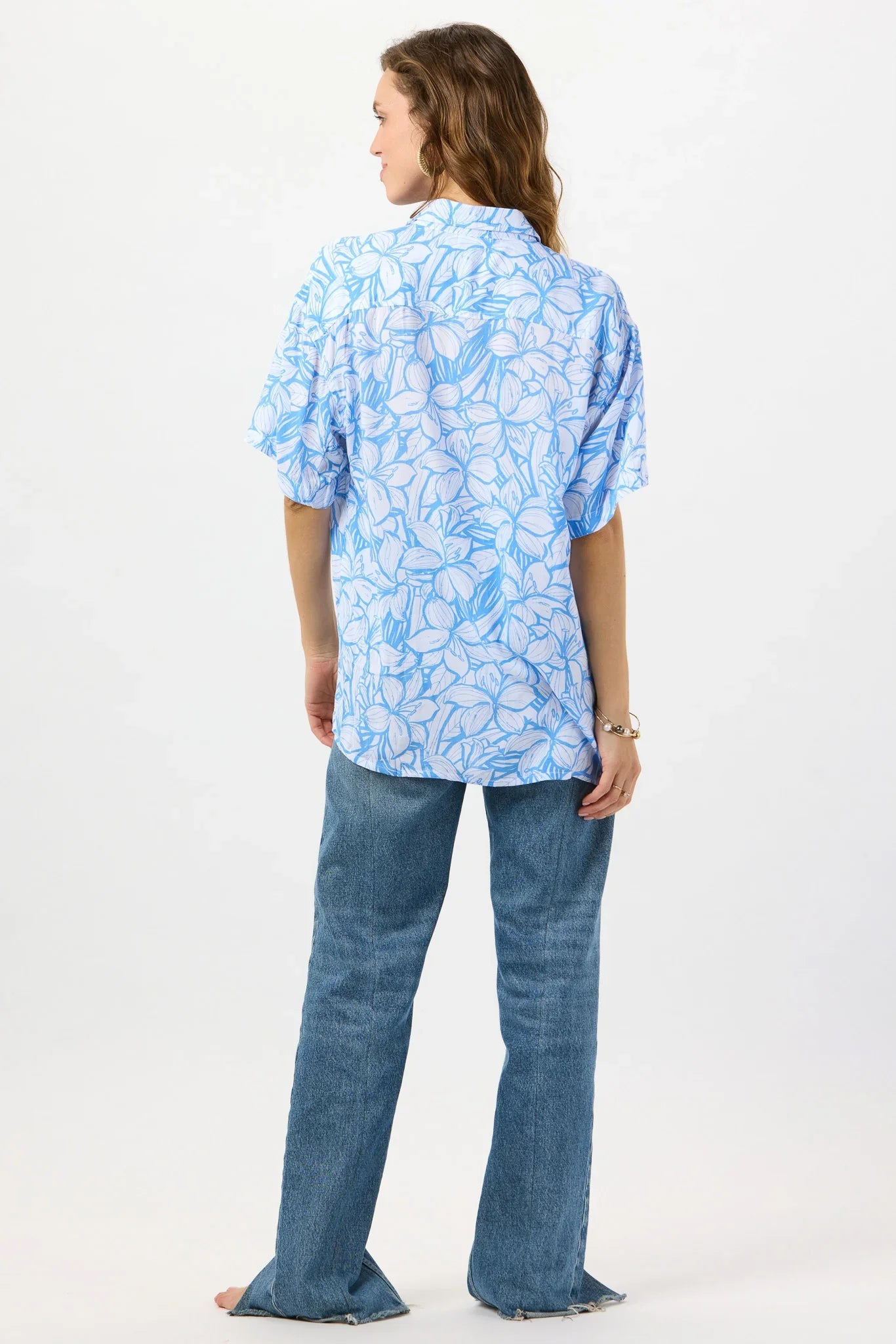 Tiare Hawaii Aloha Shirt - Hilo Garden Sky