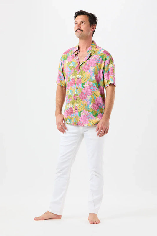 Tiare Hawaii Aloha Shirt - Molokai Floral Tosca