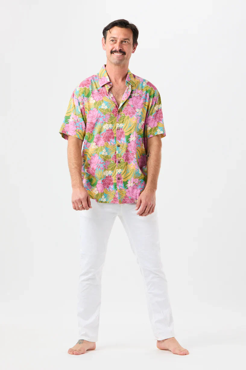 Tiare Hawaii Aloha Shirt - Molokai Floral Tosca