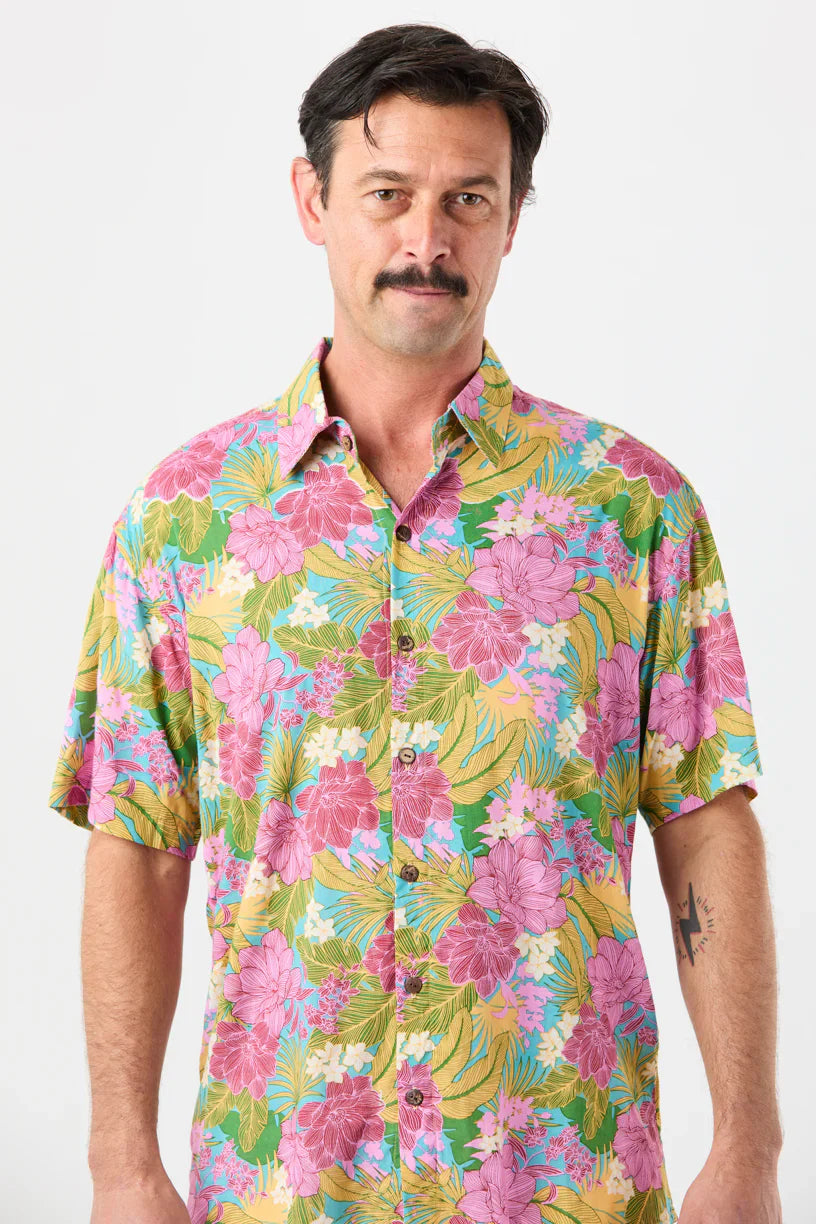 Tiare Hawaii Aloha Shirt - Molokai Floral Tosca