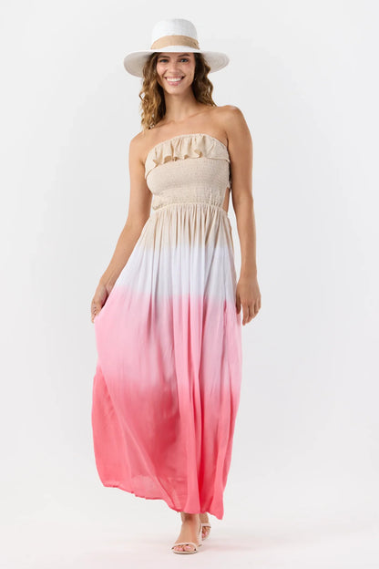 Tiare Hawaii Andy Maxi Dress - Sand Rose Ombre