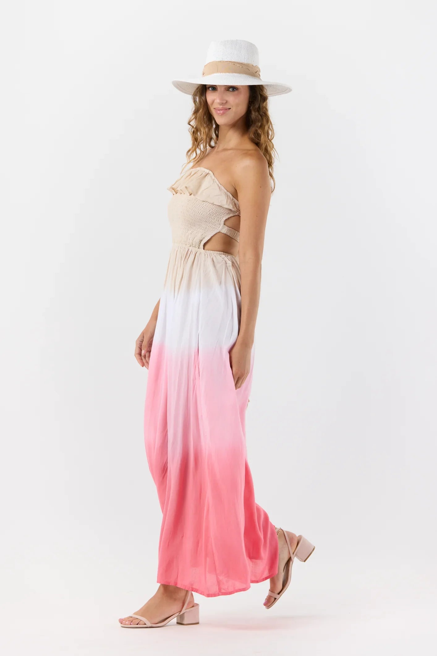 Tiare Hawaii Andy Maxi Dress - Sand Rose Ombre