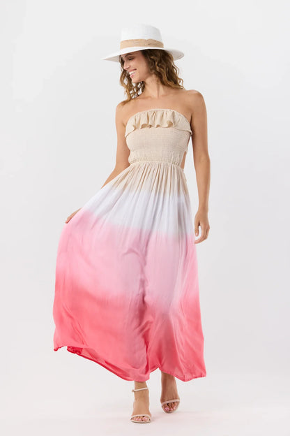 Tiare Hawaii Andy Maxi Dress - Sand Rose Ombre