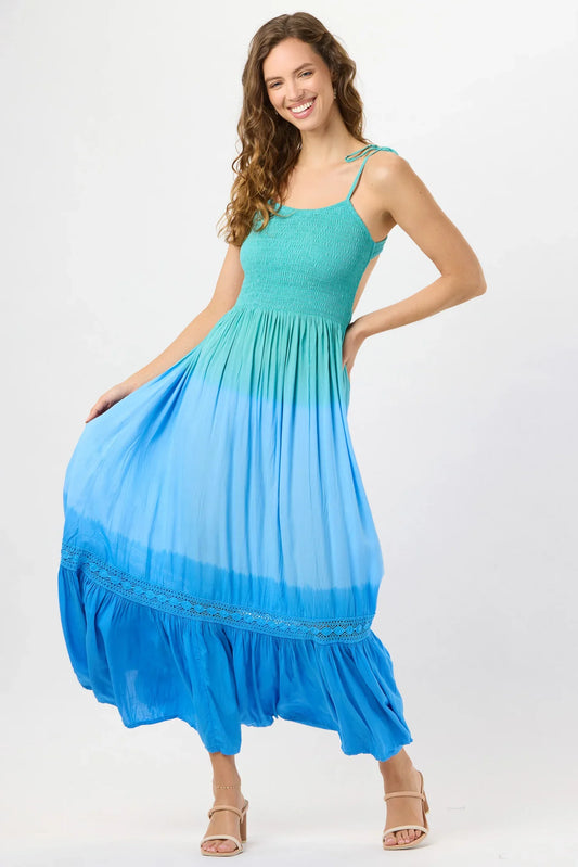 Tiare Hawaii Avalon Maxi Dress - Jungle Blue Ombre