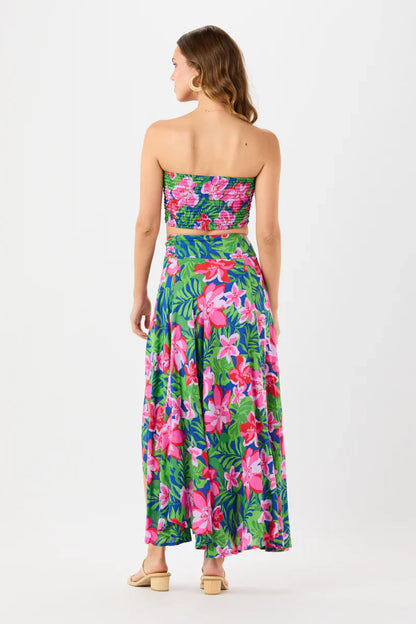 Tiare Hawaii Azure Wrap Skirt - Honduras Blue