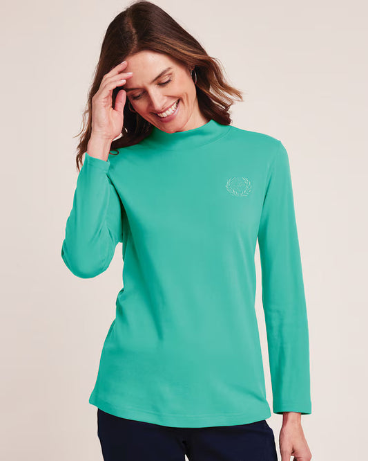 BLAIR Women's Tops Essential Knit Long Sleeve Mock Top 1 (Women Plus) - x5
