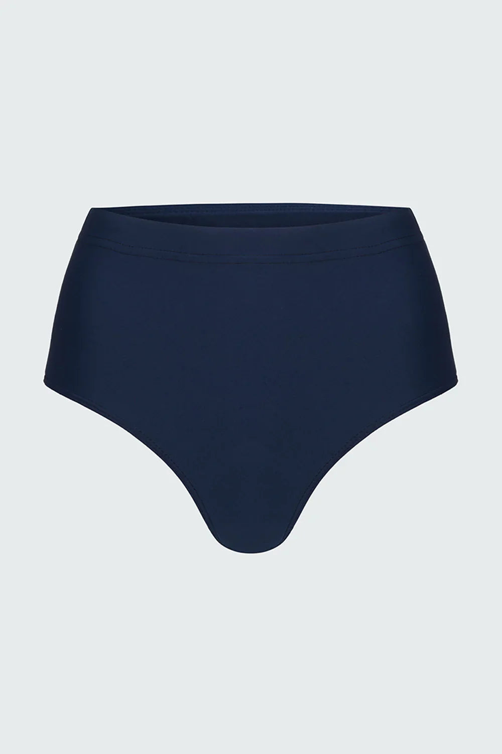 Watskin Sunwear Aria High Waist Bikini Brief in Navy