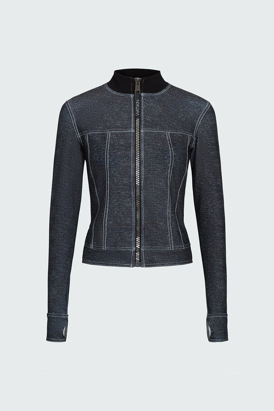 Watskin Sunwear Ava Jacket in Black Denim