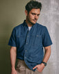 BLAIR JohnBlairFlex Short-Sleeve Denim & Twill Shirt