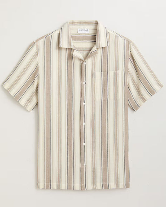 BLAIR John Blair Short Sleeve Gauze Camp Shirt