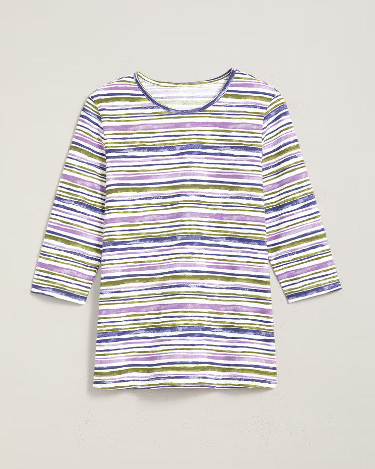 BLAIR Women's Tops Three-Quarter Sleeve Anytime Tee 3 (Petite Short) - x5