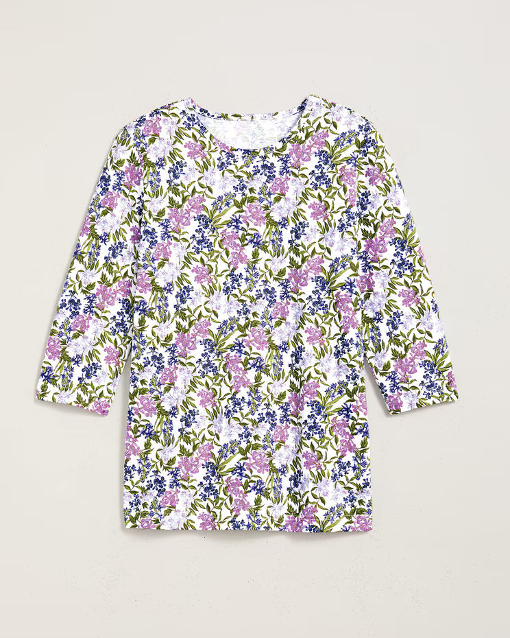 BLAIR Women's Tops Three-Quarter Sleeve Anytime Tee 3 (Petite Short) - x5