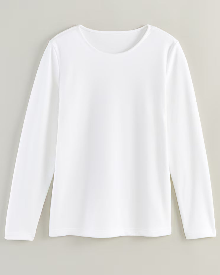 BLAIR Women’s Top Cozy Long Sleeve Tee (Women Plus) - x3