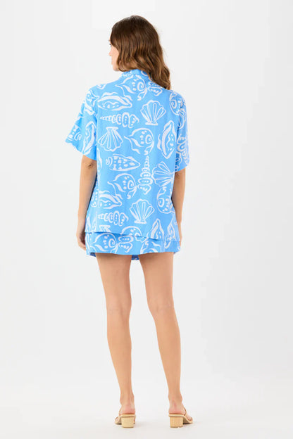 Tiare Hawaii Bardot Top - Seashells Sky