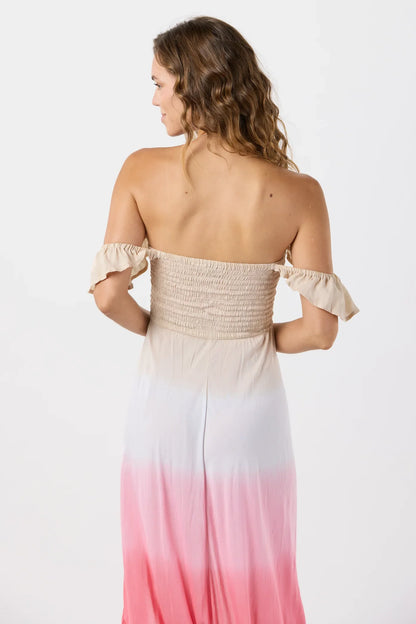 Tiare Hawaii Brooklyn Maxi Dress - Sand Rose Ombre