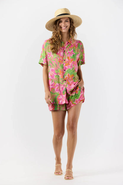 Tiare Hawaii Brixton Shorts - Honduras Pink