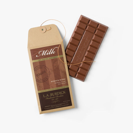 L.A. Burdick Chocolates Milk Chocolate Bar x3