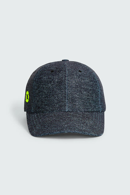 Watskin Sunwear Billie Baseball Hat in Black Denim