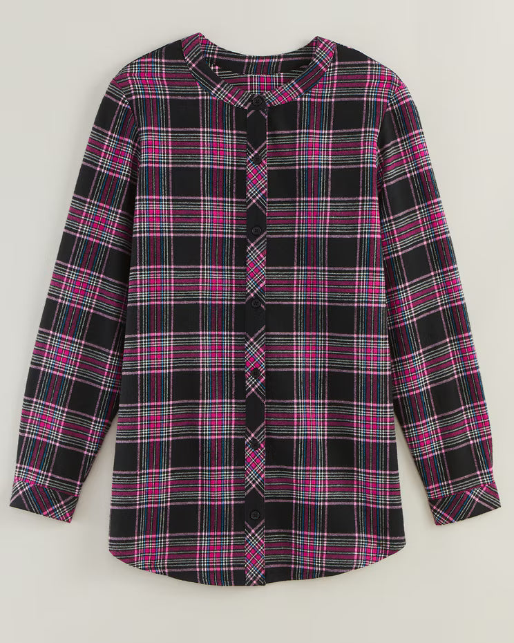 BLAIR Women’s Top Super-Soft Plaid Flannel Tunic (Misses) - x3
