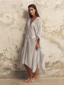 The Handloom Bodrum Ties Kaftan