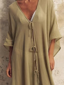 The Handloom Bodrum Ties Kaftan