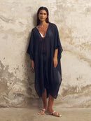 The Handloom Bodrum Ties Kaftan
