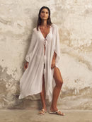 The Handloom Bodrum Ties Kaftan