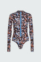 Watskin Sunwear Ryann Bodysuit in Flutter Petals
