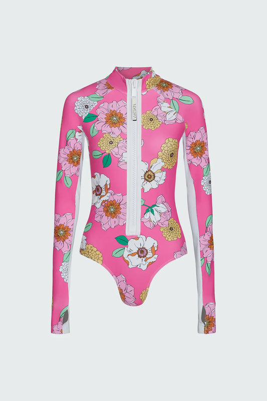 Watskin Sunwear Hayley Bodysuit in Dalia Floral