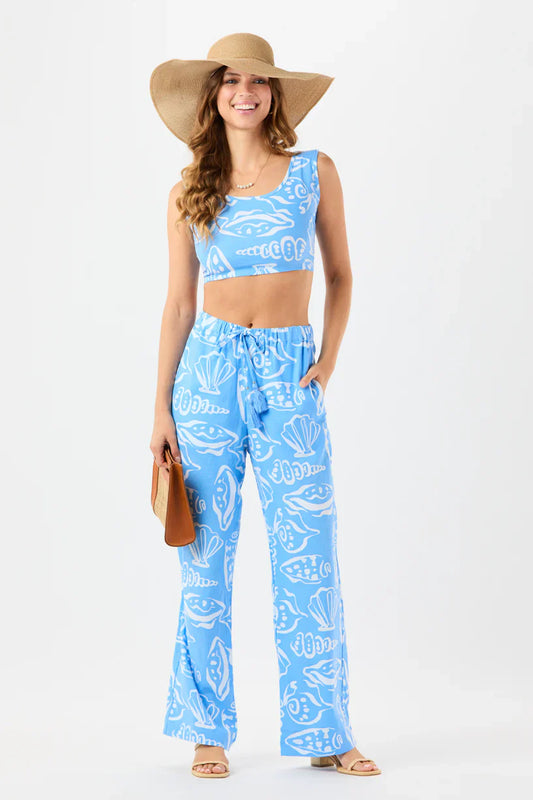 Tiare Hawaii Crete Pant -  Seashells Sky