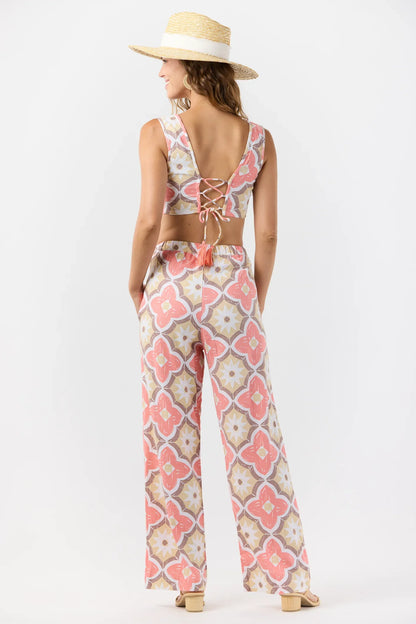 Tiare Hawaii Crete Pant - Spanish Tiles Peach