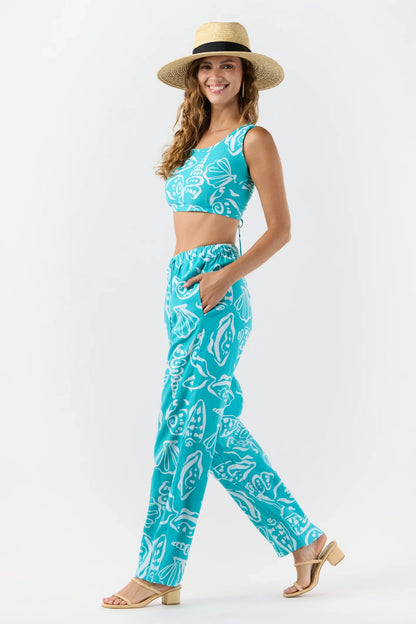 Tiare Hawaii Crete Top - Seashells Teal