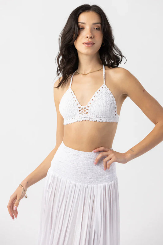 Tiare Hawaii Crochet Top - White